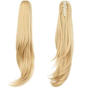ponytail extension,24" claw clip hair extensions ponytail Long straight Hair Ext